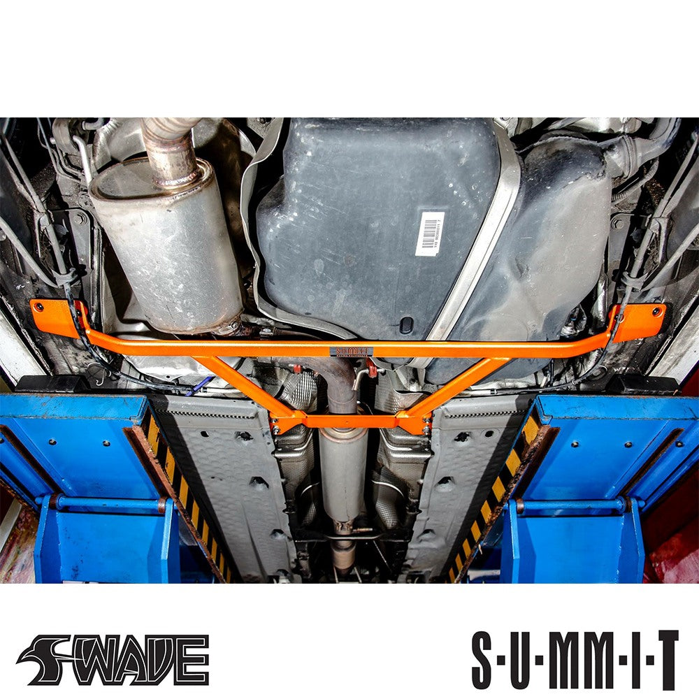 SUMMIT Rear Lower Big 6-Point Back Exhaust Tunnel Body Chassis & Subframe Axle Bush Tie Bar Brace for VW Golf MK5 & 6 GTI 2005 to 2012 V-G6-S39-Volkswagen-Airtec-carbonizeduk