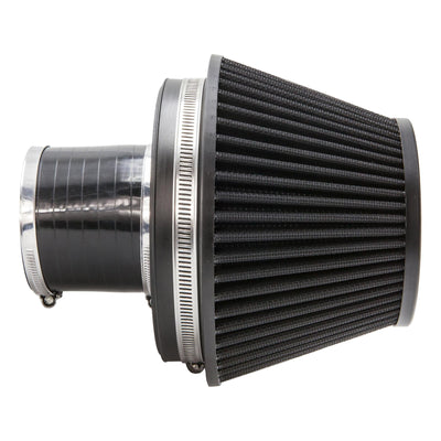 Ramair Pleated 80mm (3.1inch) ID Neck Medium Cone Air Filter with Velocity Stack and Coupling-Filters-carbonizeduk