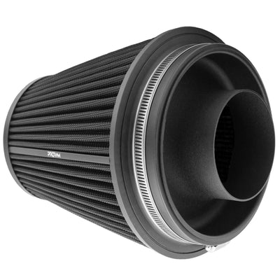Ramair Pleated 90mm (3.5inch) ID Neck Large Cone Air Filter with Velocity Stack and Coupling-Filters-carbonizeduk