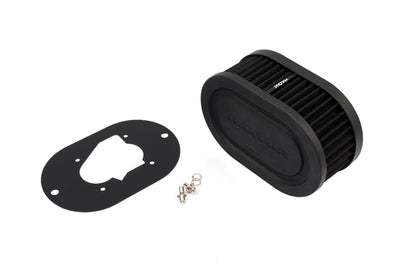 Pleated Carburettor Air Filter Baseplate to fit Weber 32/34 DMTL DMTR DATR 65mm-Filters-carbonizeduk