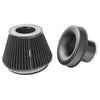 Ramair Pleated 70mm (2.75inch) ID Neck Medium Cone Air Filter with Velocity Stack and Coupling-Filters-carbonizeduk