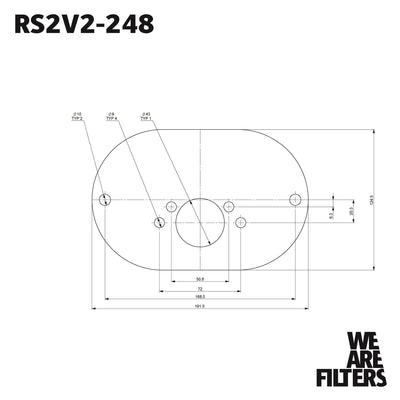 Carburettor Foam Air Filter with Baseplate to fit SU HS6 (Mini Offset) - 40mm Internal Height-Filters-carbonizeduk