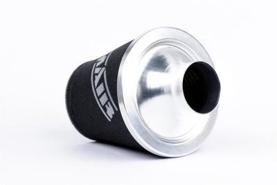 Ramair Foam Jet Stream Medium Cone Air Filter 80mm (3.1inch) OD Silver-Filters-carbonizeduk