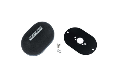 Domed Carb Air Filter & Baseplate to fit SU HS4, HIF4, HIF38 1.5in 65mm Internal Height-Filters-carbonizeduk