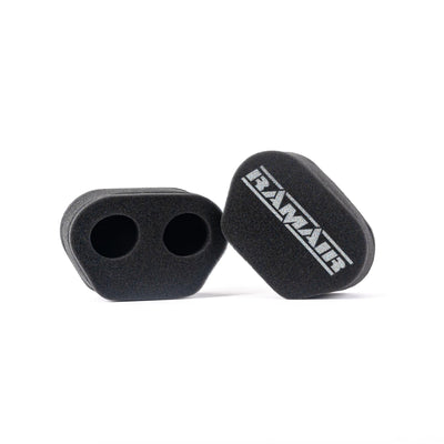 2x Twin Inlet Motorcycle Carb Sock Foam Air Filter 72mm-Filters-carbonizeduk