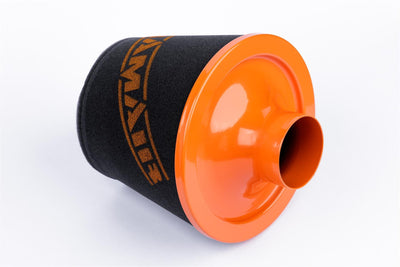 Ramair Large Foam Filter Aluminium Base 100mm (3.9inch) OD Orange-Filters-carbonizeduk