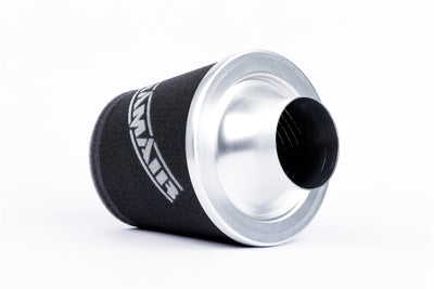 Ramair Foam Jet Stream Small Cone Air Filter 90mm (3.5inch) OD Silver-Filters-carbonizeduk