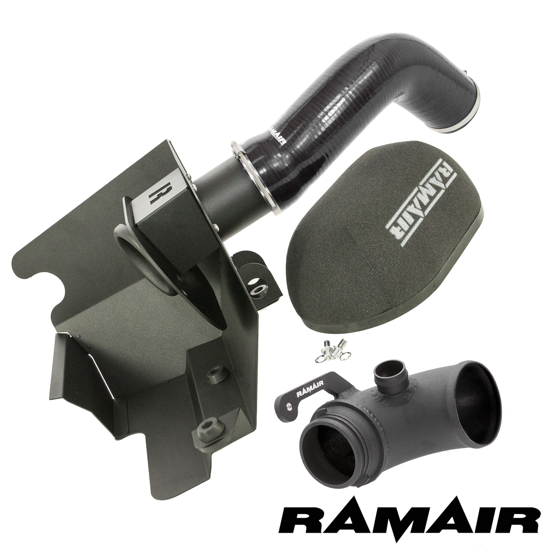 Performance Foam Induction Kit With Turbo Elbow for 2.0 TSI MQB VAG - Black Hose-Intake Kits-carbonizeduk