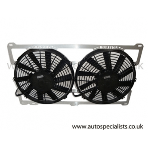 AIRTEC Motorsport Cosworth Twin 11-inch Slim Line Fan Package-Ford-Airtec-carbonizeduk