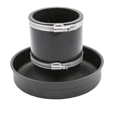 Ramair Pleated 102mm (4inch) ID Neck Large Cone Air Filter with Velocity Stack and Coupling-Filters-carbonizeduk