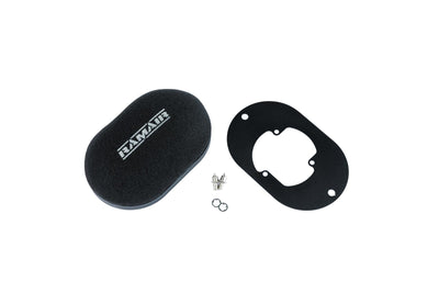 Domed Carb Air Filter & Baseplate to fit Pierburg 2E2, 2E3, 2E-E - 65mm Internal Height-Filters-carbonizeduk