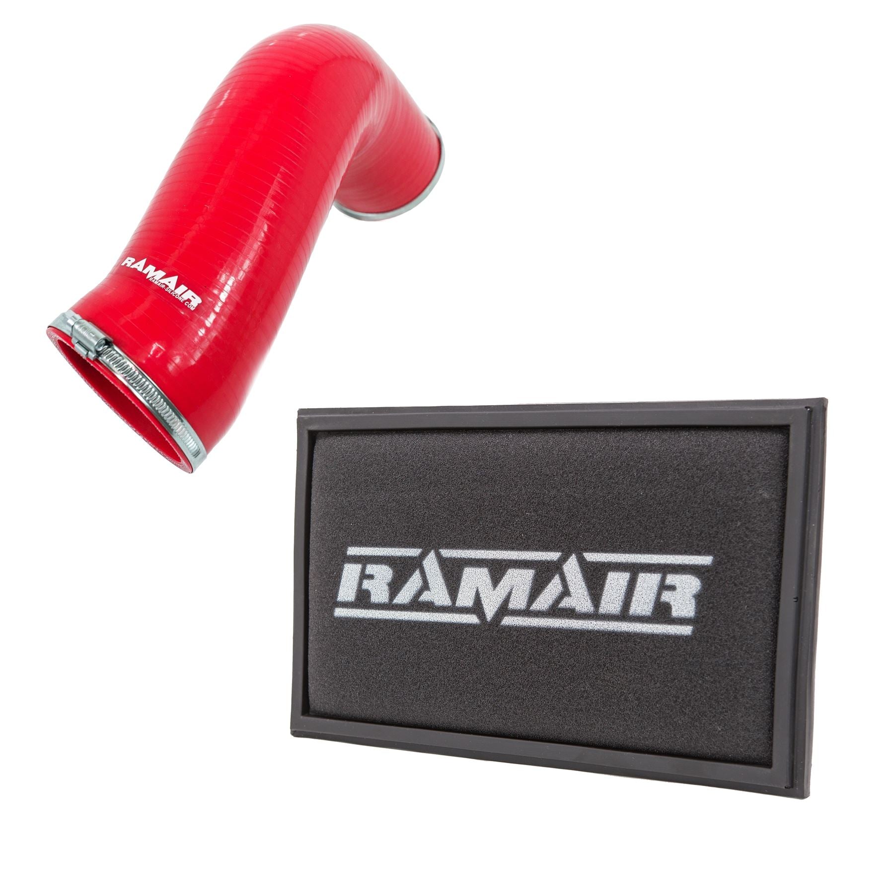 RPF-3129-RIP-RD - Silicone Intake Pipe Hose & Replacement Air Filter - Audi S3 TSI MQB-Filters-carbonizeduk
