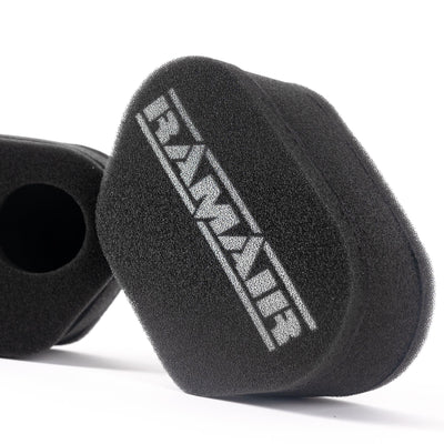2x Twin Inlet Motorcycle Carb Sock Foam Air Filter 72mm-Filters-carbonizeduk