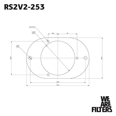 Carburettor Foam Air Filter with Baseplate to fit Weber 23/32 TLD - 40mm Internal Height-Filters-carbonizeduk