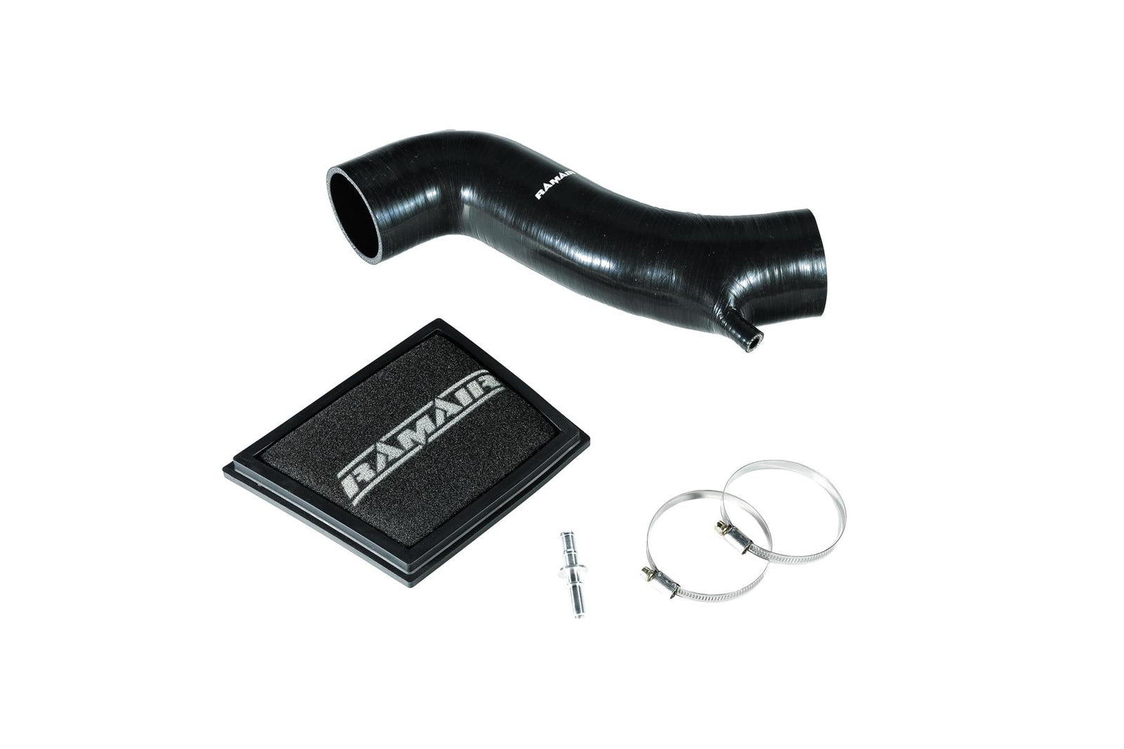 Ramair Foam Direct Panel Air Filter & Intake Hose for MK7 Ford Fiesta ST - Black-Filters-carbonizeduk