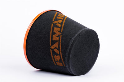 Ramair Large Foam Filter Aluminium Base 80mm (3.1inch) OD Orange-Filters-carbonizeduk