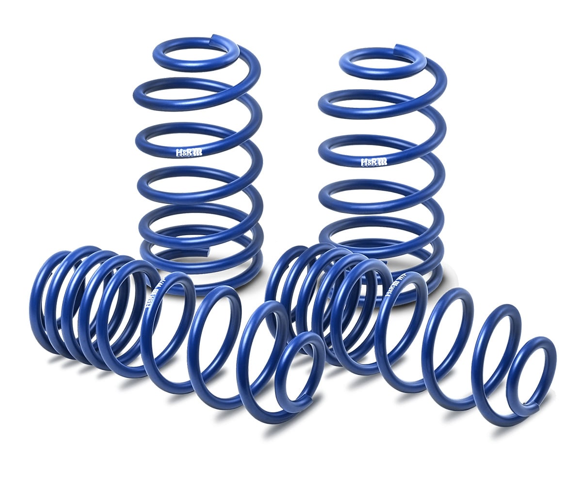 H&R Lowering Springs VW Golf Mk8 Type CD AB 991kg Front-Axle Load – 28637-4-carbonizeduk