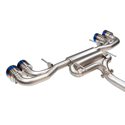 NISSAN GTR 3.5" TURBO BACK EXHAUST WITH 5 INCH TITANIUM TAILPIPES-carbonizeduk