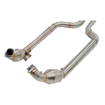 MERCEDES-BENZ C63 AMG W204 DECAT EXHAUST DOWNPIPES-carbonizeduk