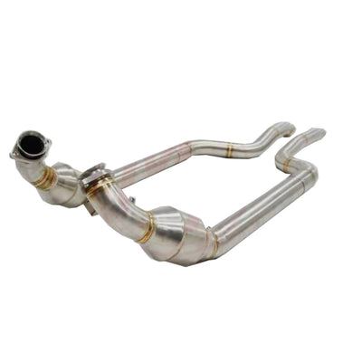 MERCEDES-BENZ C63 AMG W204 DECAT EXHAUST DOWNPIPES-carbonizeduk