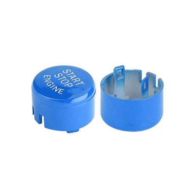 BMW F SERIES START/STOP ENGINE BUTTON IN BLUE-carbonizeduk