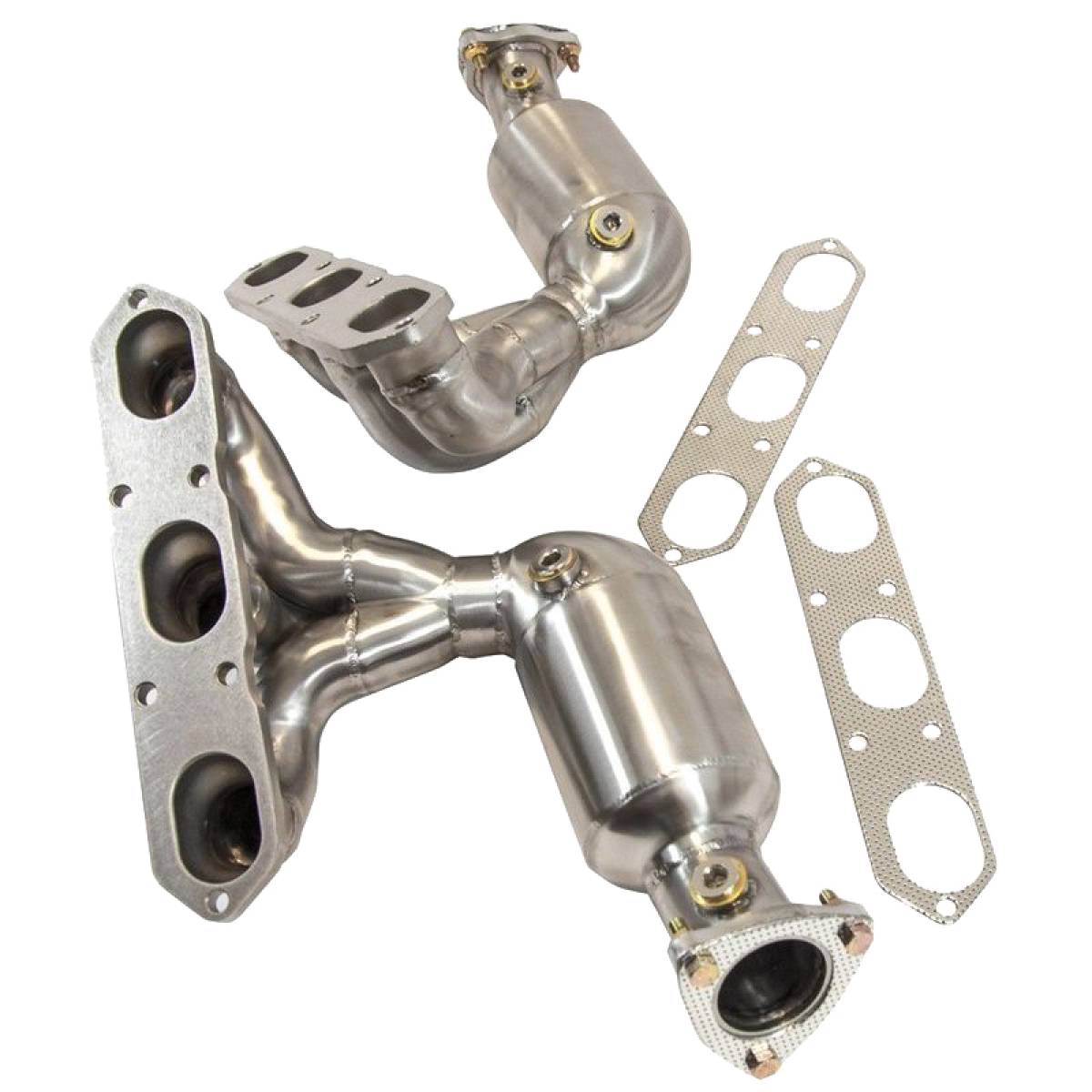PORSCHE 987.1 BOXSTER & CAYMAN EXHAUST MANIFOLDS & CATS-carbonizeduk