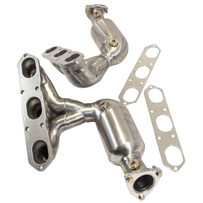 PORSCHE 987.1 BOXSTER & CAYMAN EXHAUST MANIFOLDS & CATS-carbonizeduk