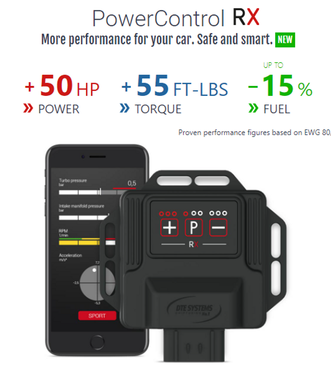 DTE Systems PowerControl RX Chip Tuning Box - Alfa Romeo Giulia 2.9 QUADRIFOGLIO 510 HP-carbonizeduk