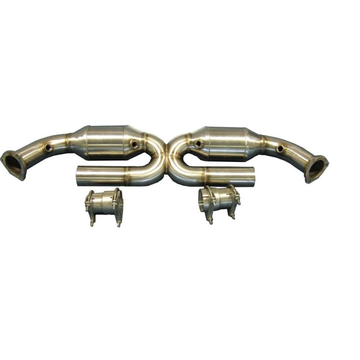 PORSCHE 911 996 CARRERA 100 CELL EXHAUST CATALYTIC CONVERTERS 2.5" 63MM-carbonizeduk
