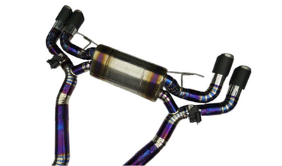 BMW F90 M5 VALVETRONIC TITANIUM CAT-BACK EXHAUST + CARBON TIPS-carbonizeduk