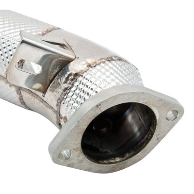 NISSAN GTR HIGH FLOW EXHAUST DOWNPIPES WITH HEAT SHIELD-carbonizeduk