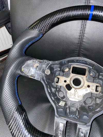 Volkswagen Polo MK5 6R GTI / R-line Carbon Fibre Steering Wheel (CUSTOM / 2009 - 2014 Models)-Steering wheel-carbonizeduk