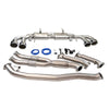 NISSAN GTR 3.5" TURBO BACK VALVED EXHAUST WITH 5 INCH STAINLESS TAILPIPES-carbonizeduk
