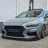 Hyundai i30N Gloss black front lip splitter STO style MK3 2017-2019-carbonizeduk