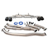 NISSAN GTR 3.5" TURBO BACK VALVED EXHAUST WITH 5 INCH CARBON TAILPIPES-carbonizeduk