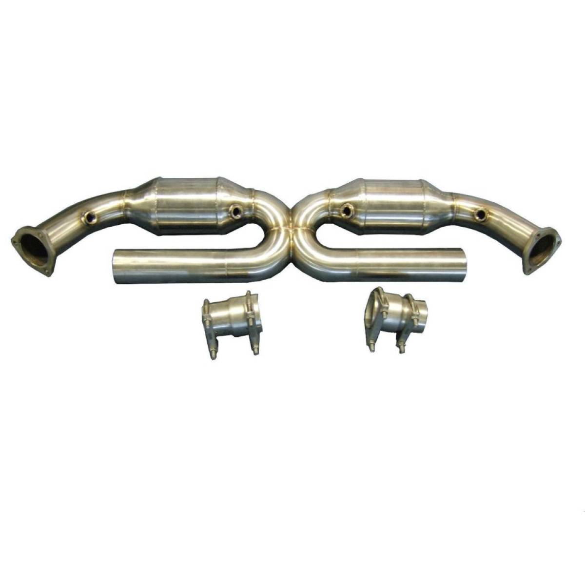 PORSCHE 911 996 CARRERA 200CPSI EXHAUST CATALYTIC CONVERTERS 2.5" 63MM-carbonizeduk