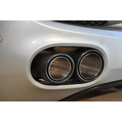 AUDI R8 V8 CARBON FIBRE TWIN EXHAUST TAILPIPES-carbonizeduk