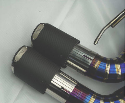 BMW F90 M5 VALVETRONIC TITANIUM CAT-BACK EXHAUST + CARBON TIPS-carbonizeduk