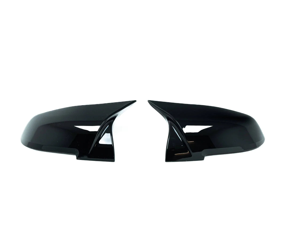 GLOSS BLACK M STYLE WING MIRROR COVERS FOR BMW (2012-2019, F20 F21 F22 F30 F32 F87)-carbonizeduk