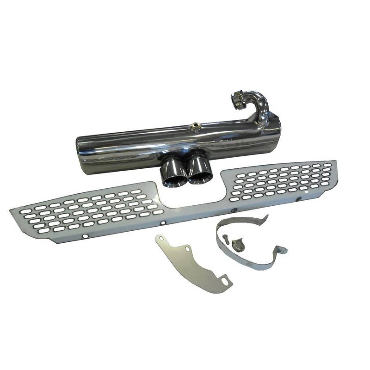 SMART FORTWO (450) 700CC CENTRE EXIT EXHAUST WITH VALANCE-carbonizeduk