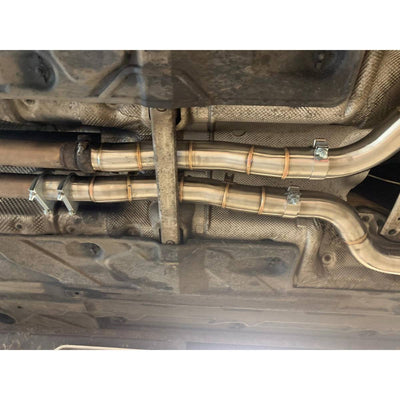 MERCEDES-BENZ C63 AMG W204 MANIFOLD HEADER & DECAT EXHAUST DOWNPIPE (LHD)-carbonizeduk