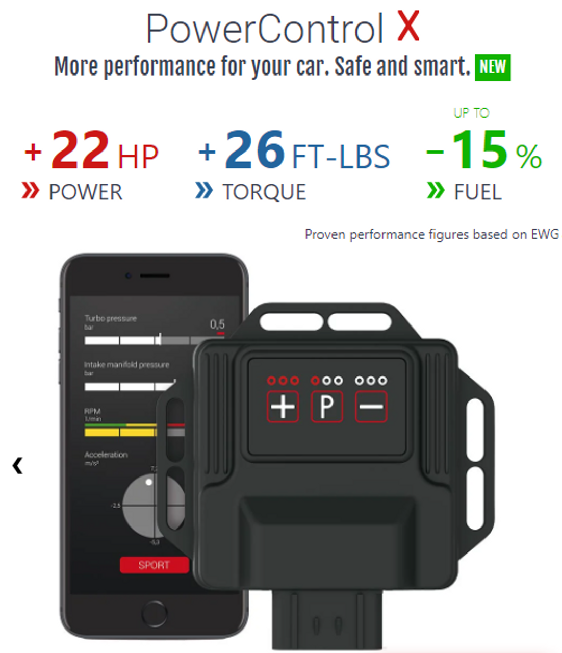 DTE Systems PowerControl X Chip Tuning Box - Volkswagen UP! GTI 1.0 TSI 115 HP-carbonizeduk