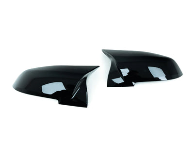 GLOSS BLACK M STYLE WING MIRROR COVERS FOR BMW (2012-2019, F20 F21 F22 F30 F32 F87)-carbonizeduk