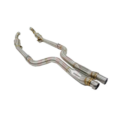 MERCEDES-BENZ C63 AMG W204 DECAT EXHAUST DOWNPIPES-carbonizeduk