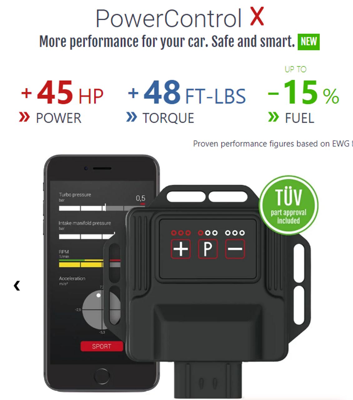 DTE Systems PowerControl X Chip Tuning Box - Volkswagen Golf GTI (MK7 / MK7.5) 2.0 TSI 230 HP-carbonizeduk