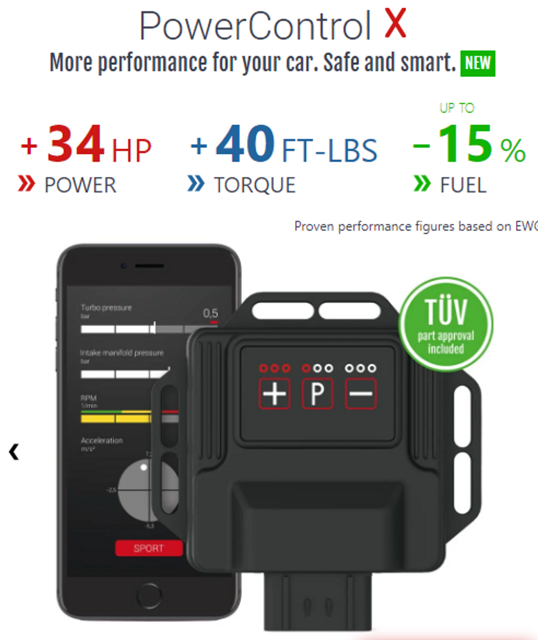 DTE Systems PowerControl X Chip Tuning Box - Audi A1 (GB) 40 TFSI 200 HP-carbonizeduk