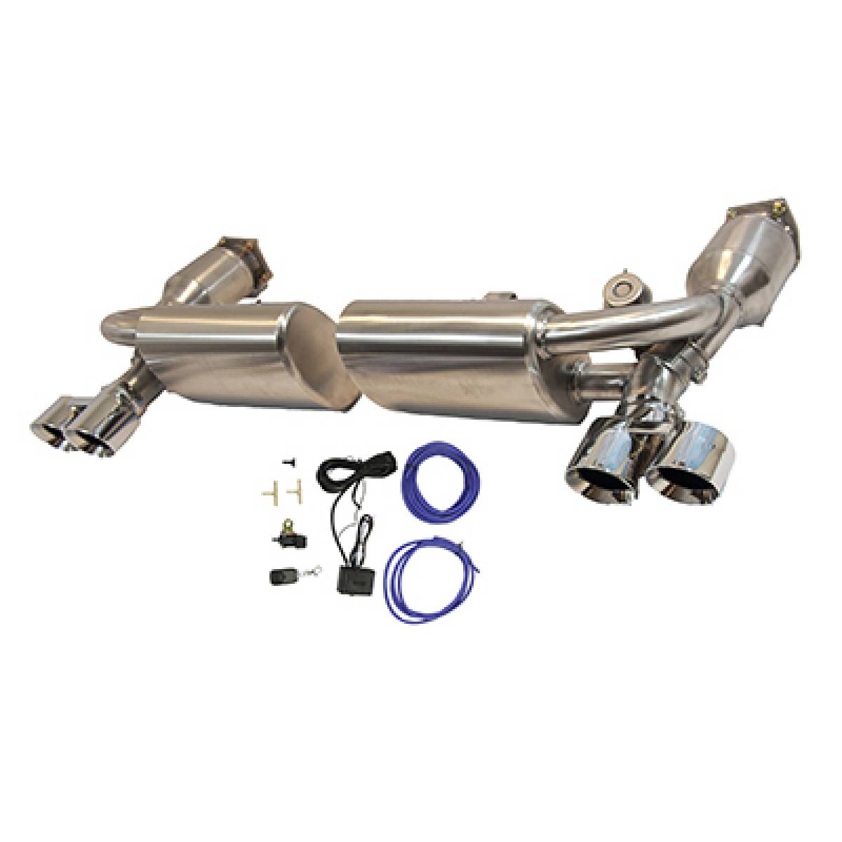 PORSCHE 911 997.1 TURBO VALVETRONIC EXHAUST WITH TAILPIPES-carbonizeduk