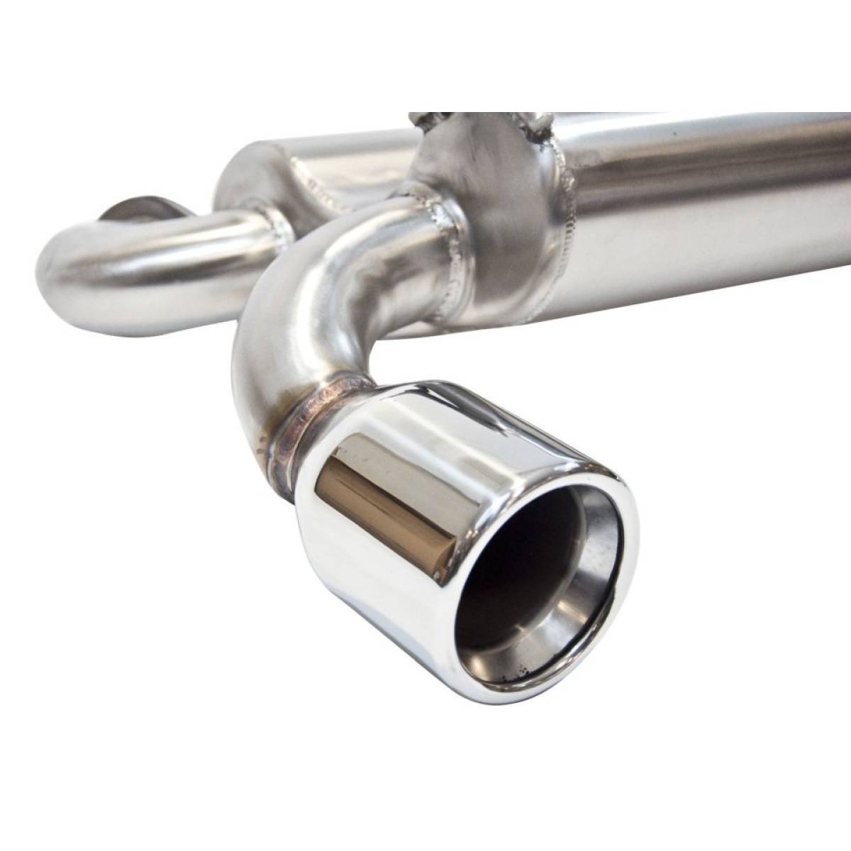 NISSAN 350Z REAR EXHAUST SILENCER STAINLESS TAILPIPES-carbonizeduk