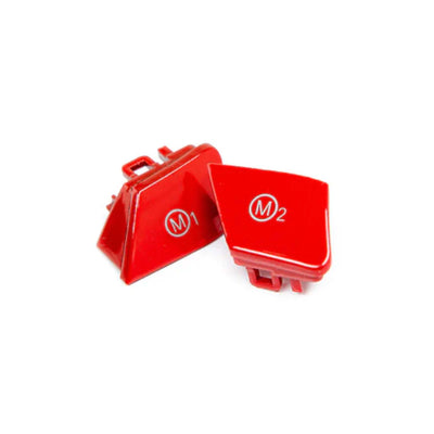 BMW STEERING WHEEL M MODE BUTTONS M1 & M2 IN RED-carbonizeduk