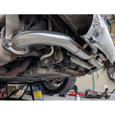 PORSCHE 911 997.2 CARRERA SECONDARY EXHAUST SILENCER BYPASS-carbonizeduk